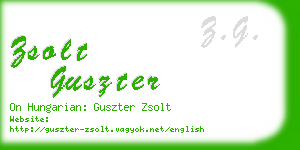 zsolt guszter business card